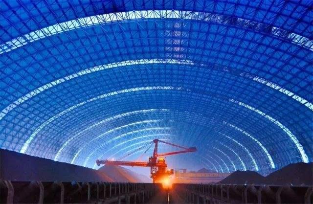 上海亿优钢构工程师为您解析原料场封闭技术的特点和类型